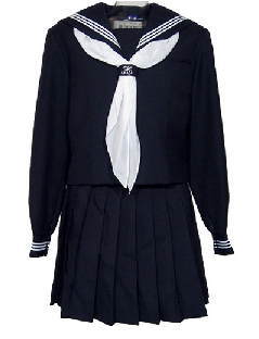 スクールパール冬セーラー服(前開き・学校制服)
