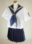 日本女子大付属高校タイプ制服(セーラー服・夏服)
   