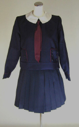 帝塚山女子高校タイプ制服(セーラー服・前)