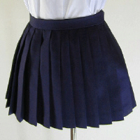 オリジナル夏紺プリーツスカート(30cm丈)
