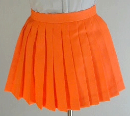オリジナルオレンジプリーツスカート(30cm丈)