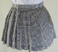 オリジナル黒×白ギンガムプリーツスカート