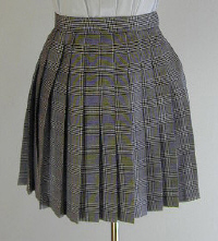 オリジナルグレーチェックプリーツスカート(30cm丈)