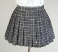オリジナルグレー×白チェックプリーツスカートスカート