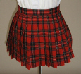 オリジナル赤×緑チェックプリーツスカートスカート