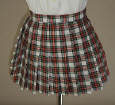 オリジナル 白×緑×黄チェックプリーツスカート